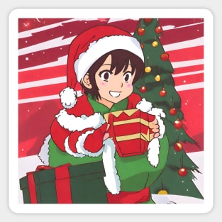 Anime Christmas Sticker